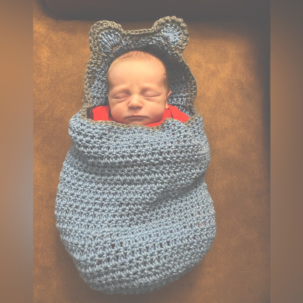 Newborn bear swaddle